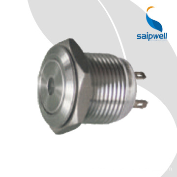 SAIP/SAIPWELL Wiring Terminal Dot LED Metal Push Button